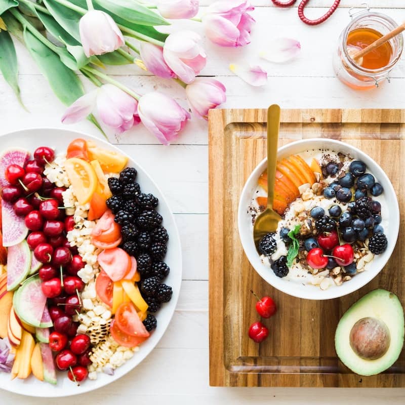 Beatufully arranged food